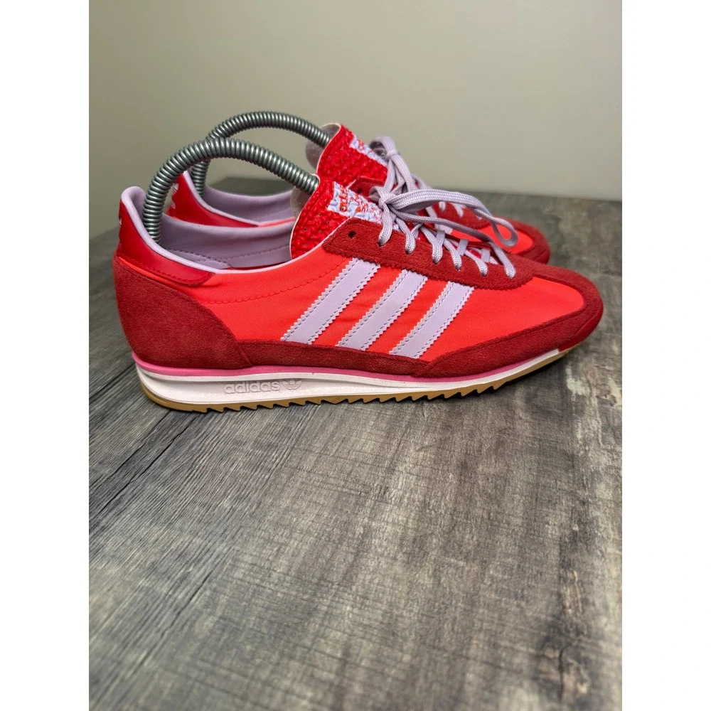 Adidas SL 72 RS Red Pink Purple JH7392 Women 8 Low Top Sneakers